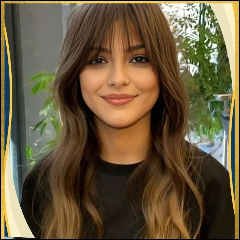 The Long and Layered WispyBangs for Long Hair