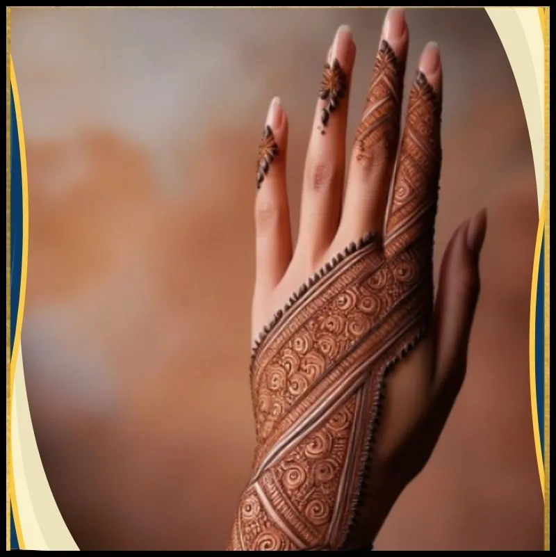Bottom Line Mehndi Design