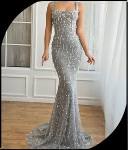 CRYSTAL FUSED GOWN main image 1