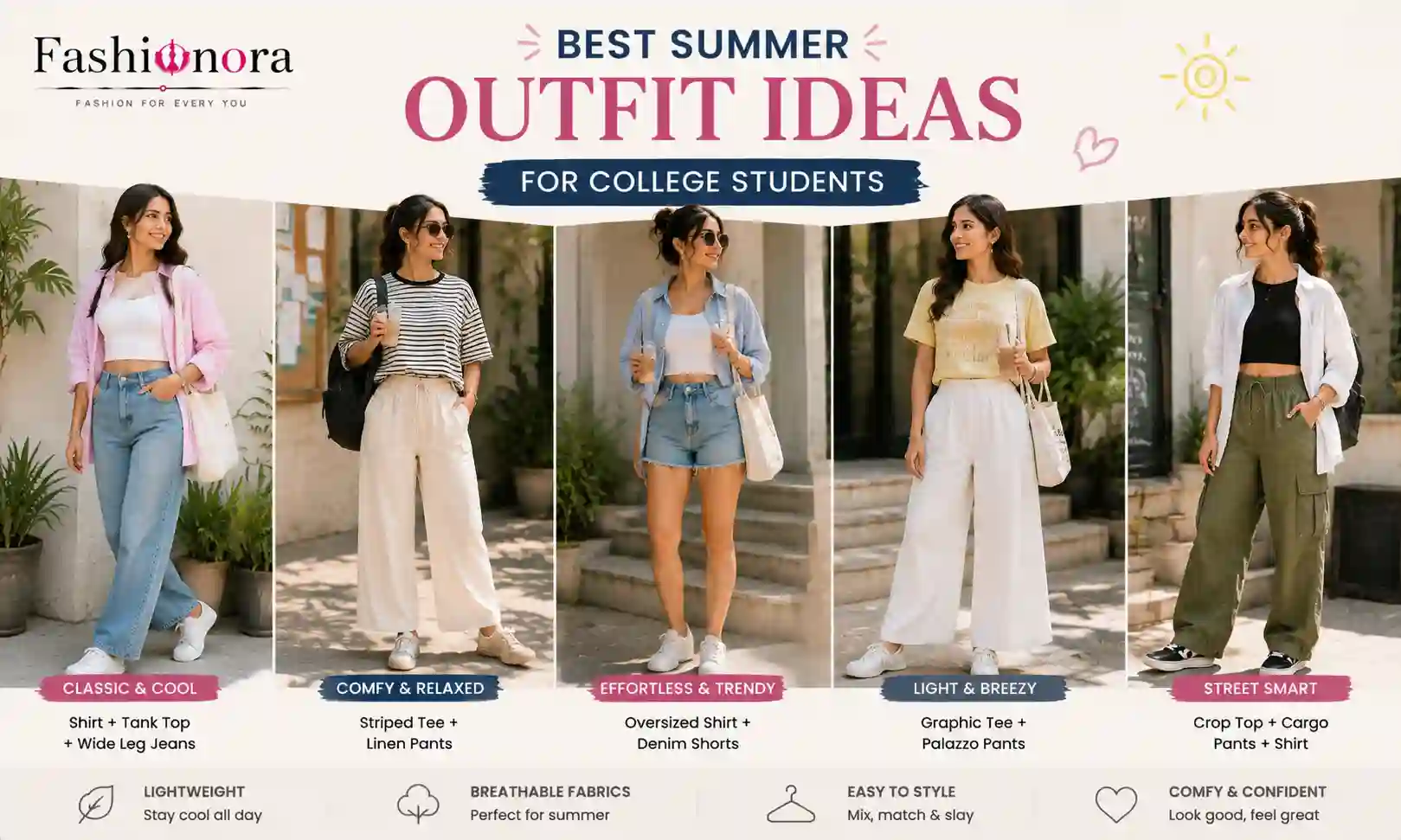Best Summer Outfit Ideas for College Students