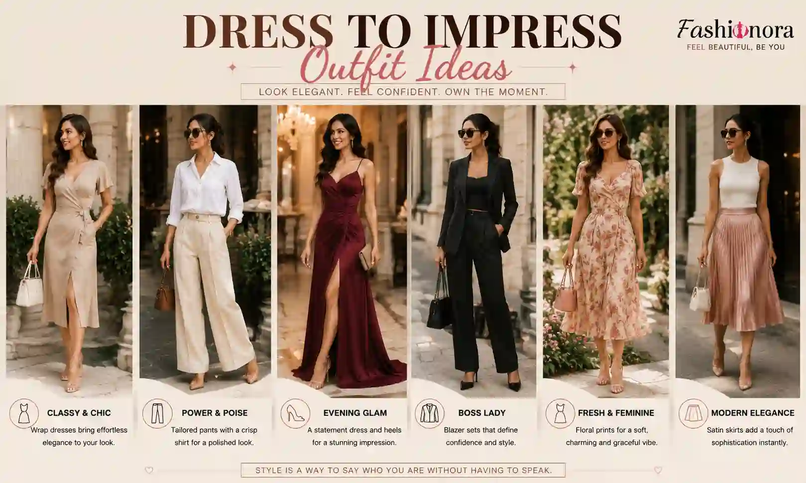 Dress to impress outfit ideas for women