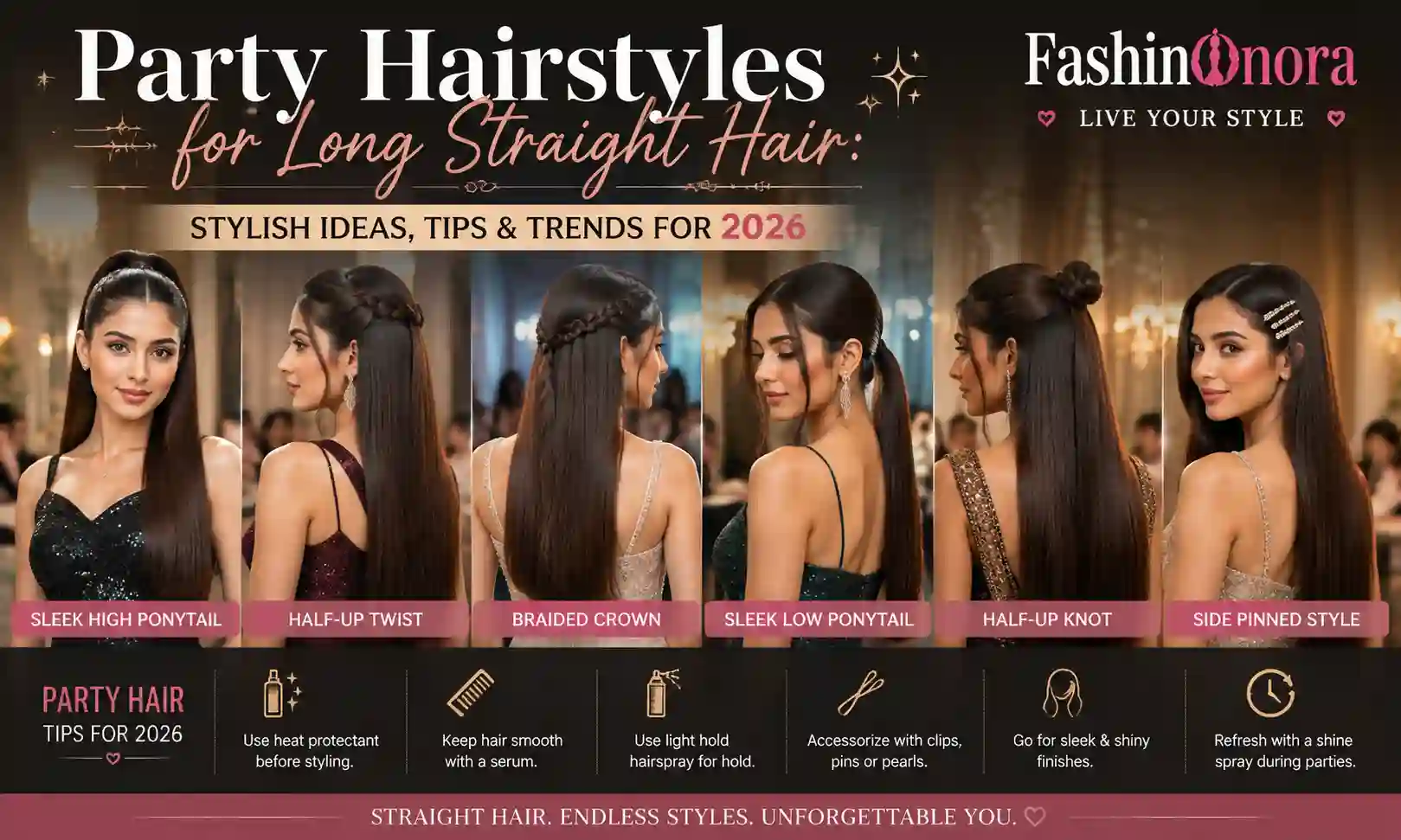 Party Hairstyles for Long Straight Hair: Stylish Ideas, Tips & Trends for 2026